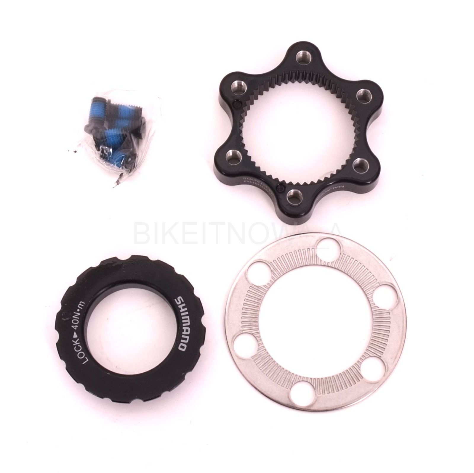 2 Wheel Shimano SM-RTAD05 Center Lock to 6 Bolt Disc Rotor Adapter NIB