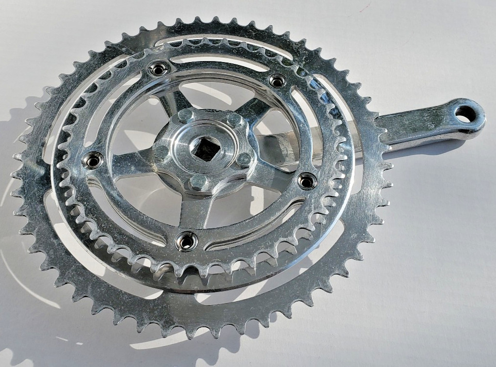 Vtg Nervar Bicycle Crank Set 54/40 BSA Stronglight Trek Motobecane Peugeot 70’s