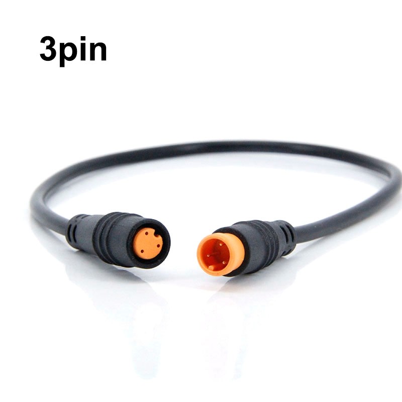 0.3m M8 2 3 5 Pin E-bike male to female M/F Ebike Cable Bicycle Waterproof