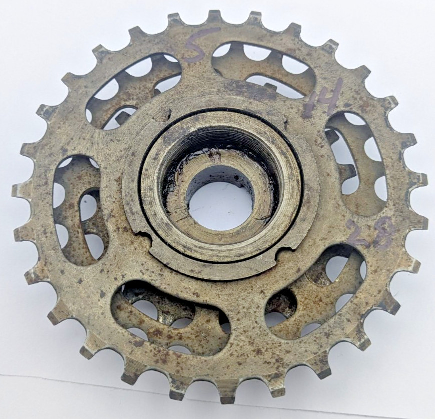 SUNTOUR PERFECT JAPAN 5 speed freewheel 14 TOOTH 28 TOOTH RATIO UB