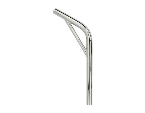 ORIGINAL! STEEL SEATPOST PILAR 22.2 X 400MM W/SUPPORT IN CHROME OR BLACK.