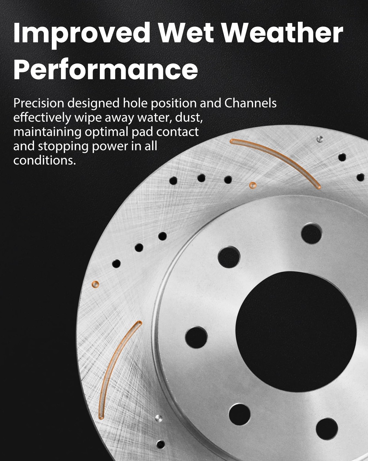 Rear Brake Kit 260mm Rotors Ceramic Pads for Civic 2006-2015 Performance