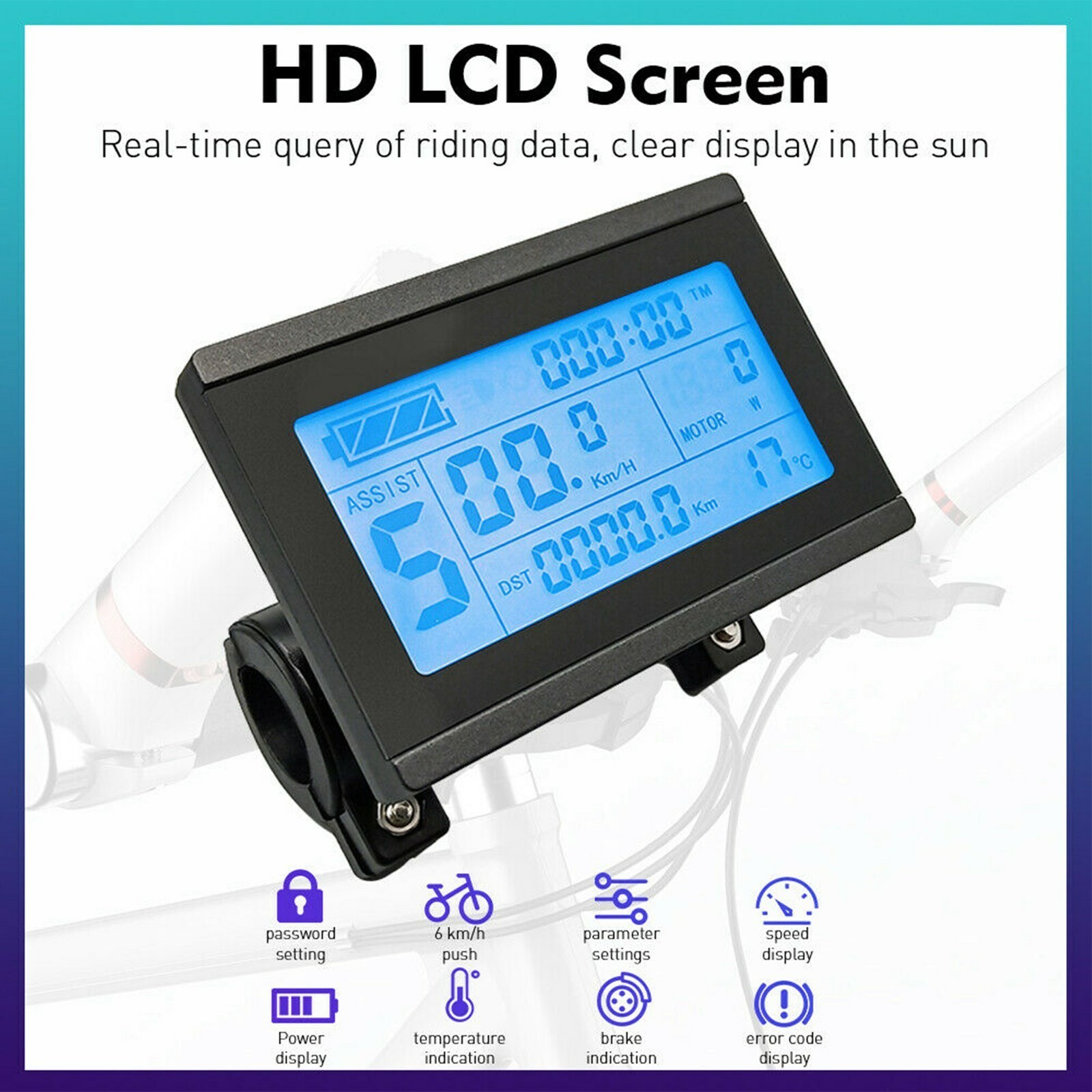 24/36/48V KT-LCD3 Display Meter Control Panel For Ebike Electric Bicycle Scooter