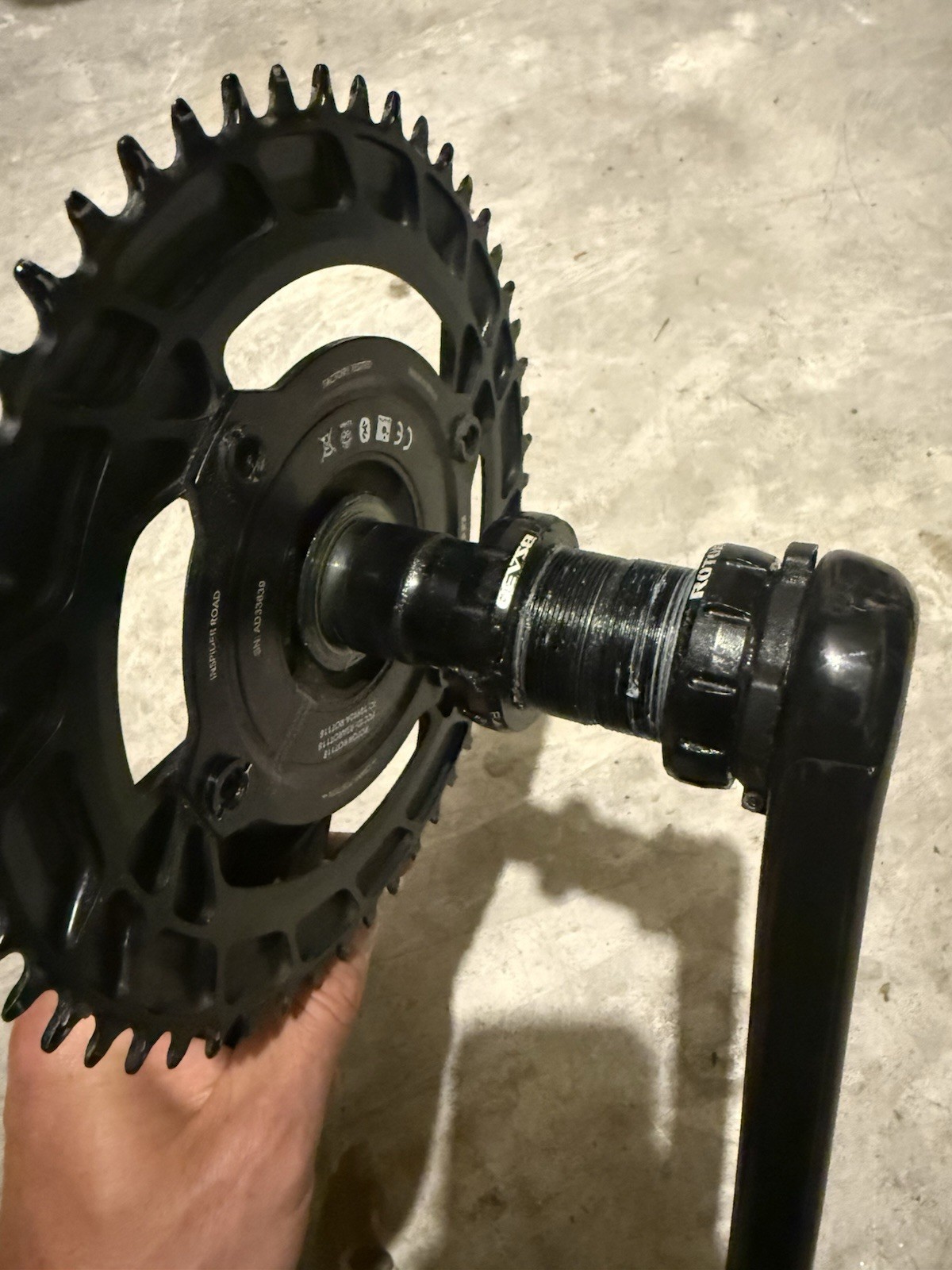 Rotor InSpider power meter Aldhu Carbon 165mm 30mm spindle 50 tooth