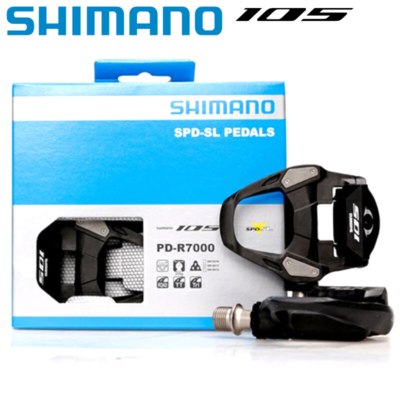 Shimano 105 PD-R7000 Clipless Pedal w/SH11 Cleats 6° Single Release Carbon 9/16″