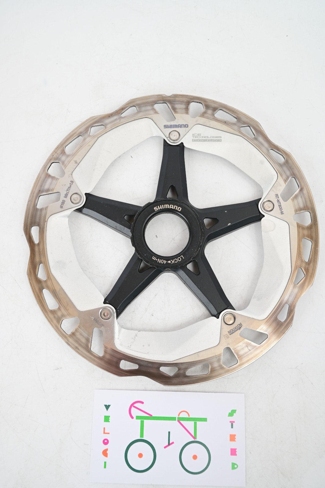 Shimano Deore XT RT-MT800-M -MTB Bicycle Disc Brake Rotor with Lockring – 180mm