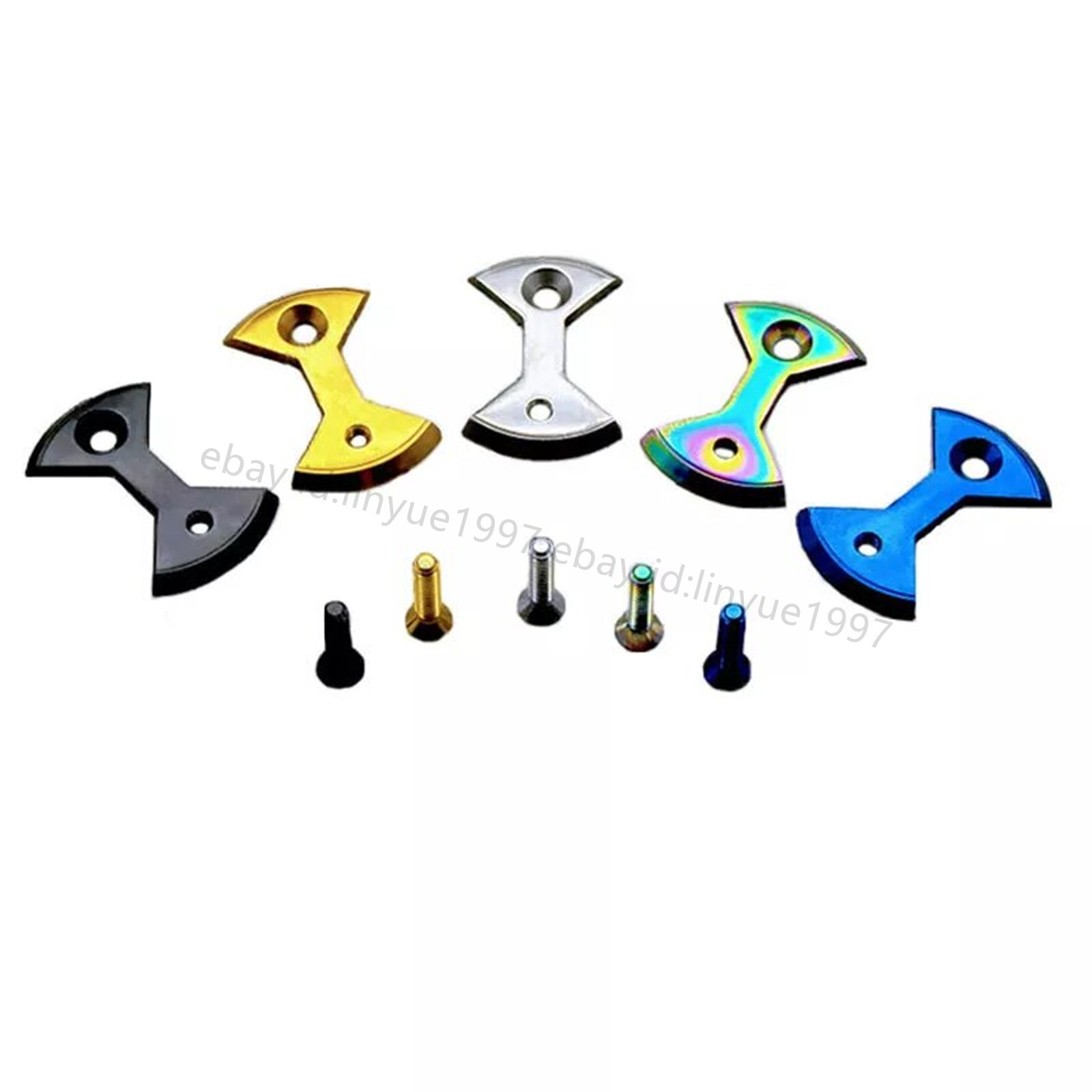 Titanium/Ti Pedal Plate/Bow tie* 4pc fit SpeedPlay Zero&Light Action-8 color
