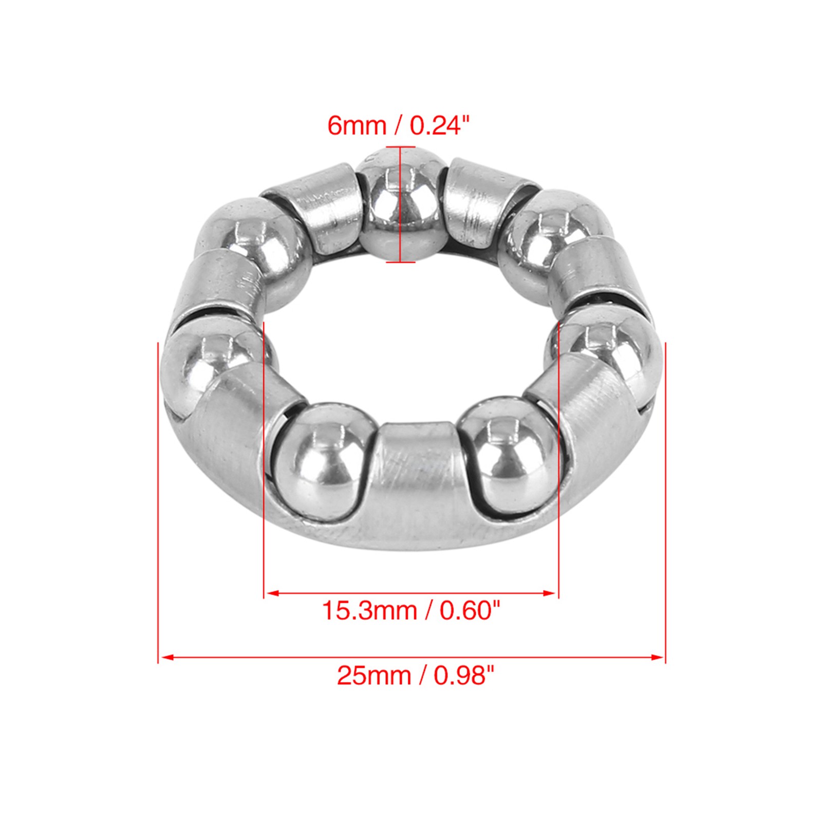 Universal 25mmx7 Ball Bearing Rear Wheel Bearing Retainer for Bicycle Pack of 4