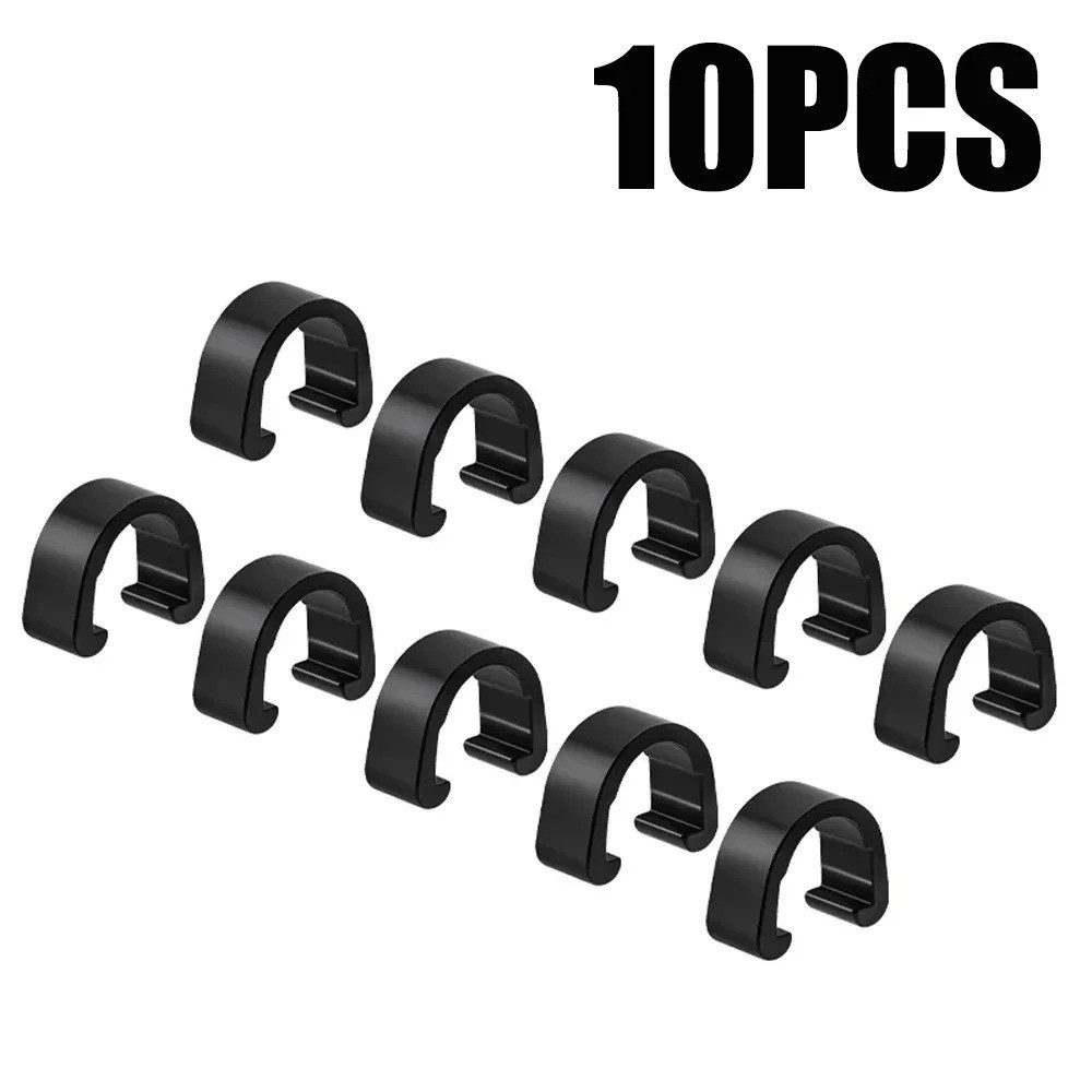 10PCS Bike Brake Cable Housing Clips Aluminum Alloy C-Clip Guide for MTB Road Bi