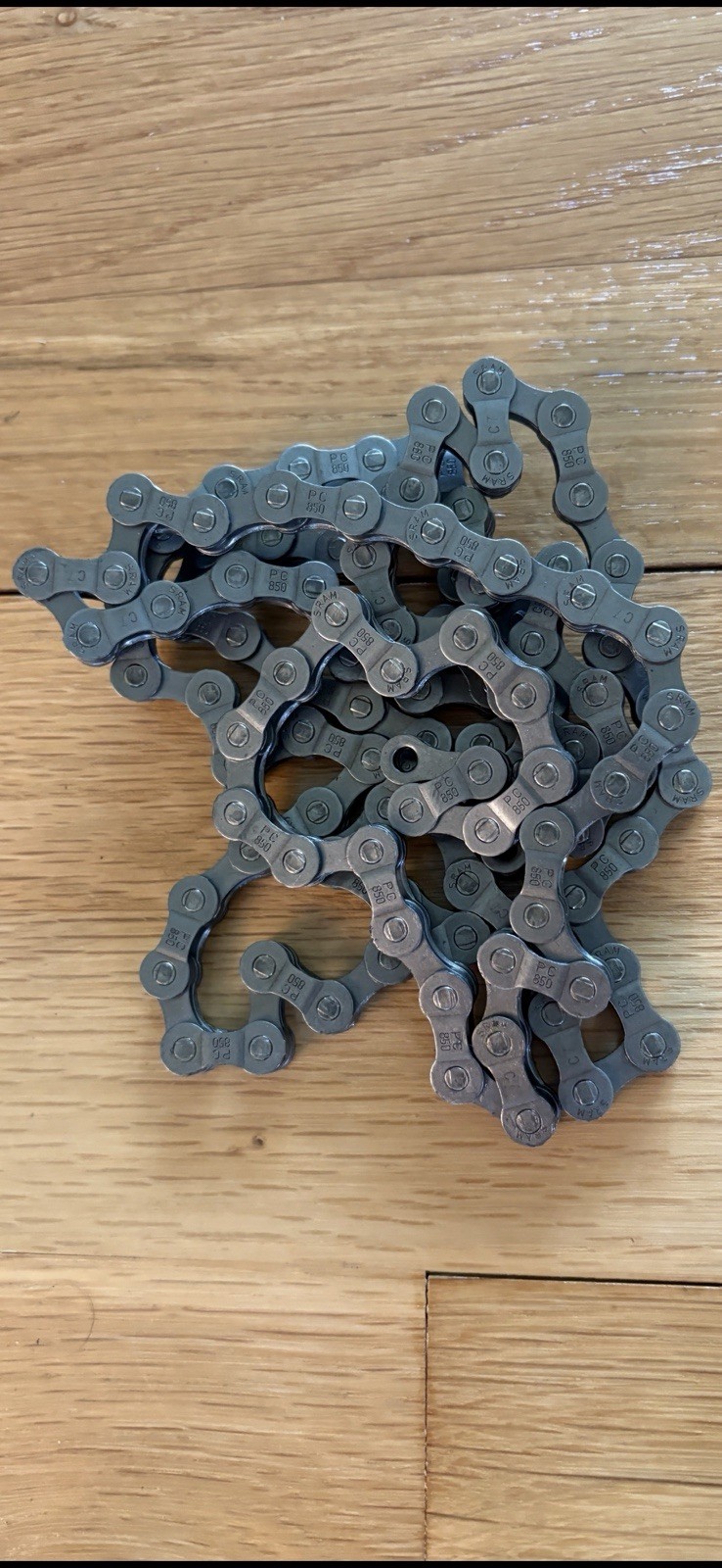 SRAM PC850 6, 7 & 8 Speed Bicycle Bike Chain Steel Gray Universal 114 Links