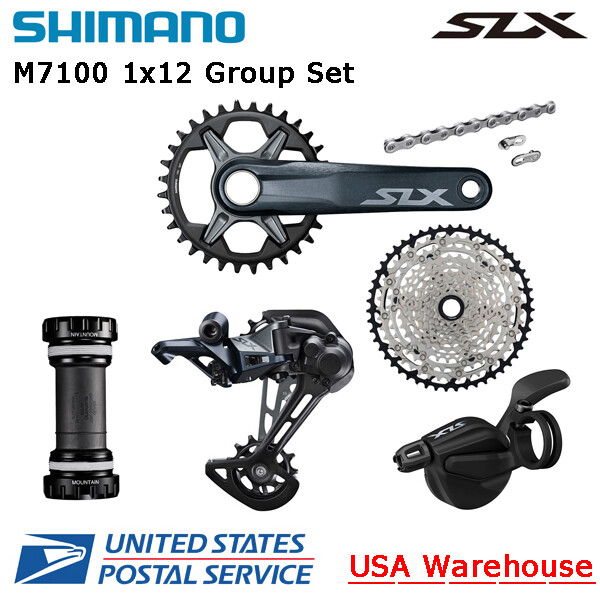 Shimano SLX M7100 1×12 Speed Group Set Cassette Rear Derailleur Right Shifter BB