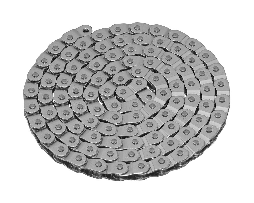 YBN PRO 1 Speed Chain 1/2×1/8x 112-HalfLink BMX Freestyle Bike Chrome