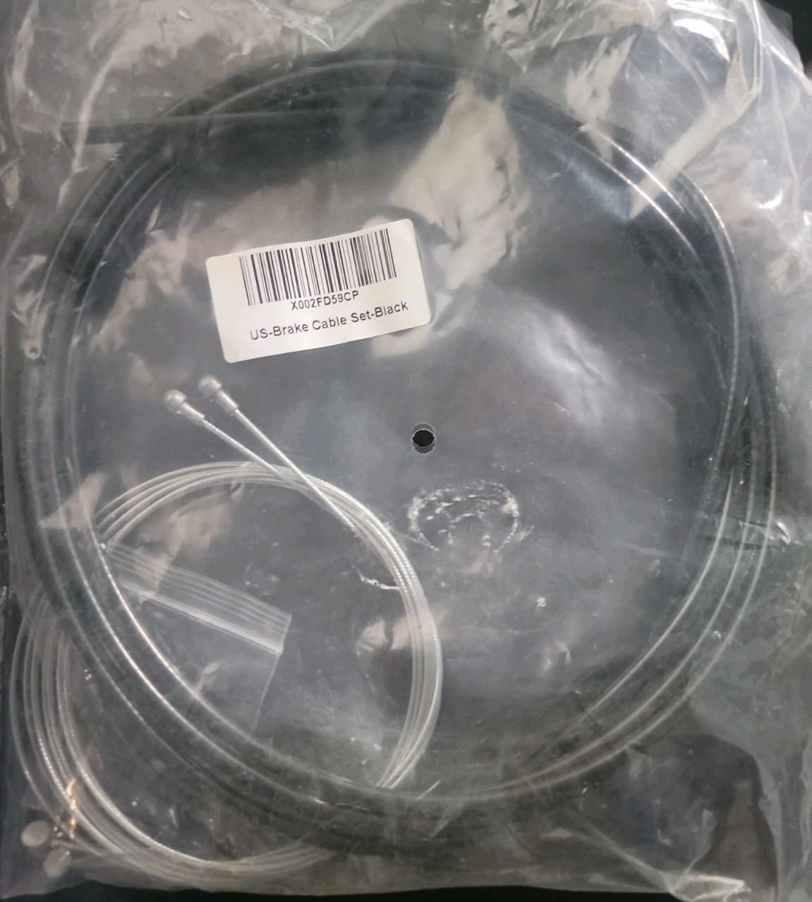 US Stainless MTB Bike Brake Cable and Housing Set, Black NEW!