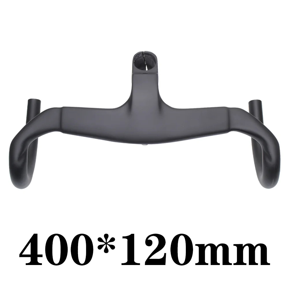 Road Bike Carbon Integrated Handlebar 28.6mm Lightweight Aero for Race Bent Bar