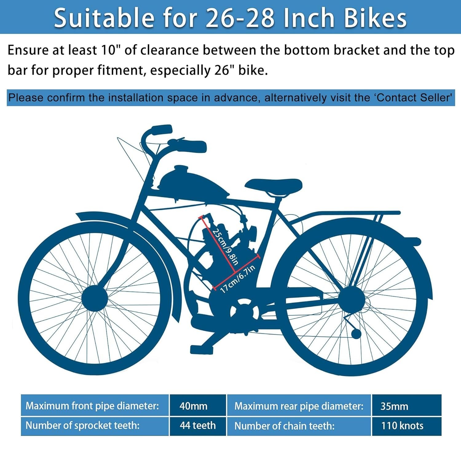 80cc Motorized Bike Kit – 2 Stroke Gas Engine Conversion»
