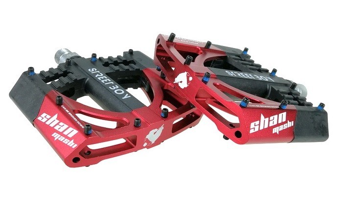 Aluminum Nylon Road MTB Mountain Bike XC Bicycle Pedal Flat Pedals 3 Bearings