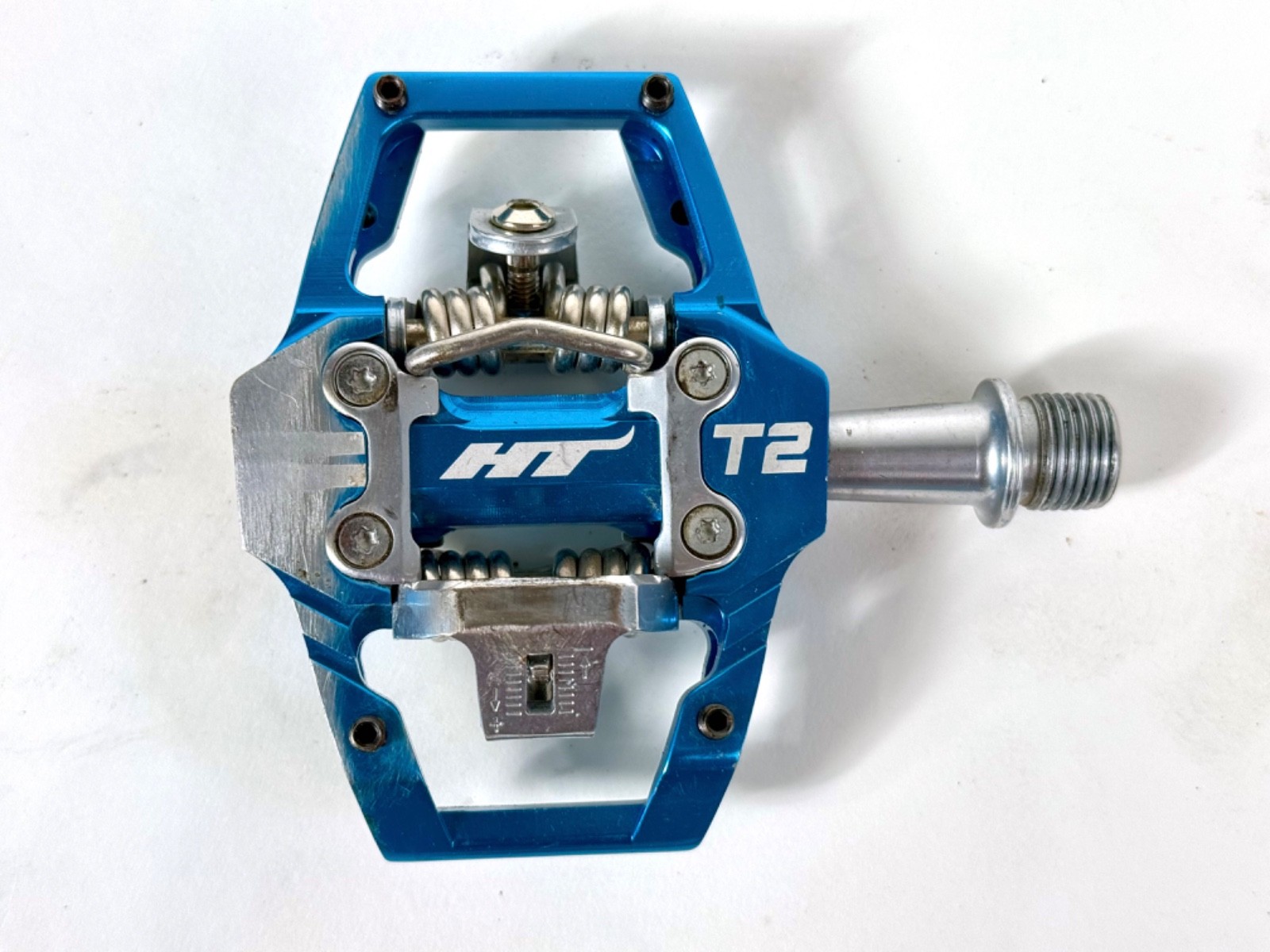 HT Components T2 Enduro Race Mountain Bike CrMo Clipless Pedals + new cleats MTB
