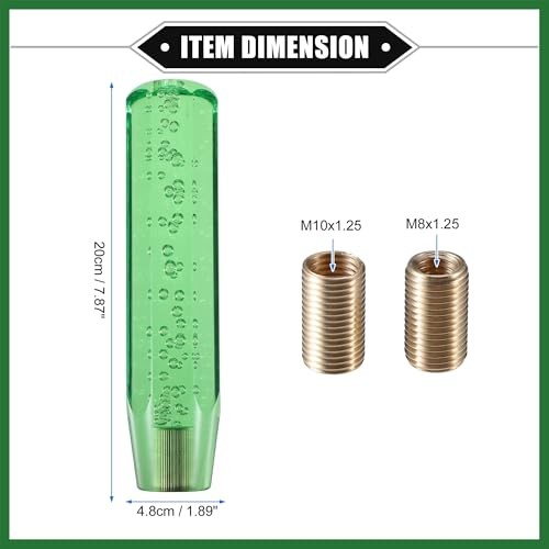 Gear Shift Knob Stick, 20cm Faux Crystal Transparent Bubble Gear Shifter