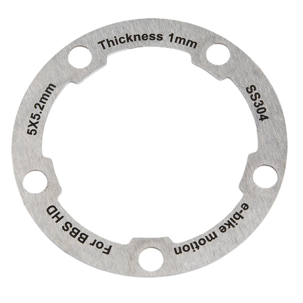 Lightweight Aluminum Chainring Washer for BAFANG Ebike 58x58x1mm Precision Fit