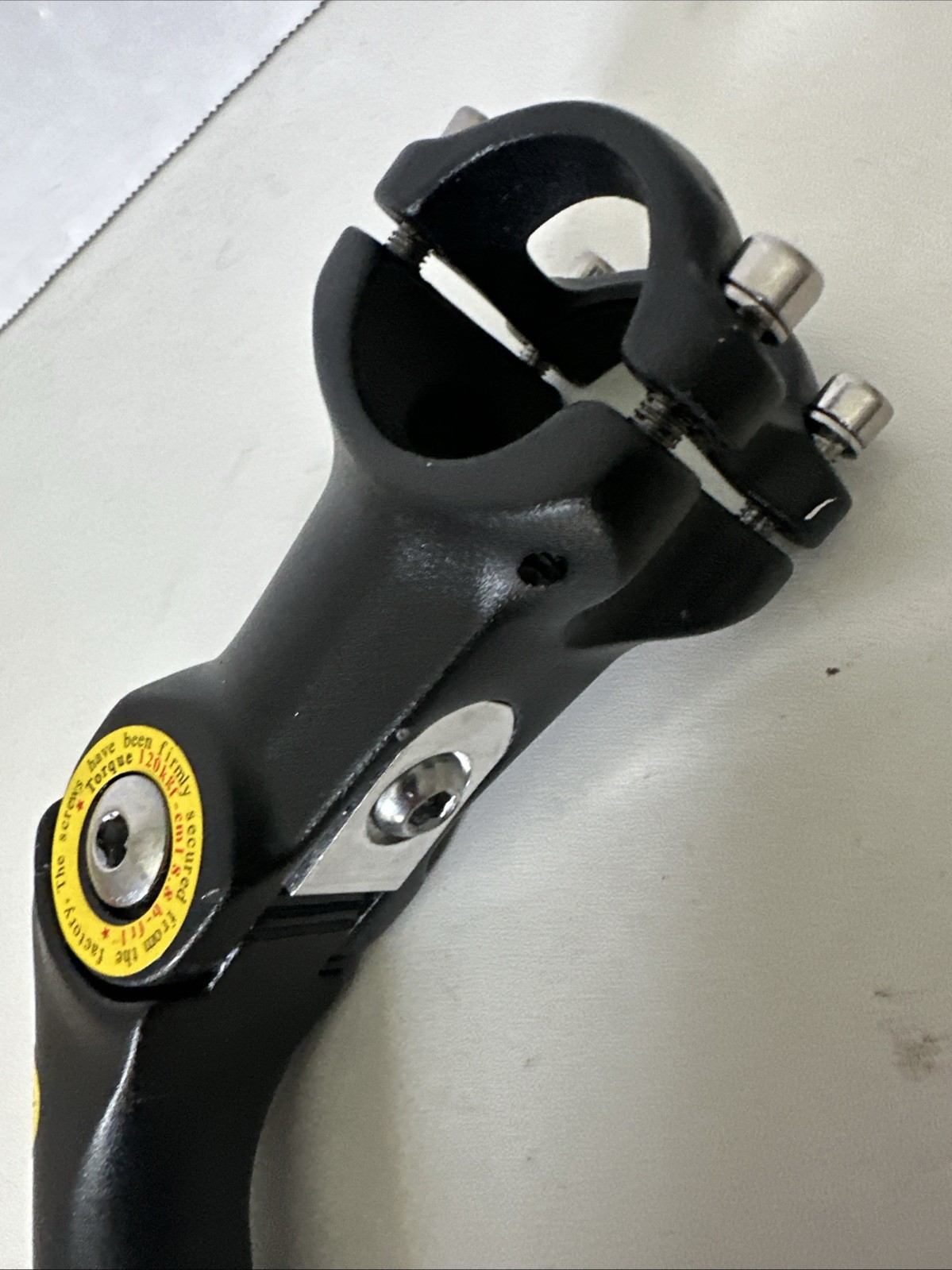 Adjustable Angle Bicycle 25.4mm Handlebar Stem Riser Aluminum 22.2mm stem black