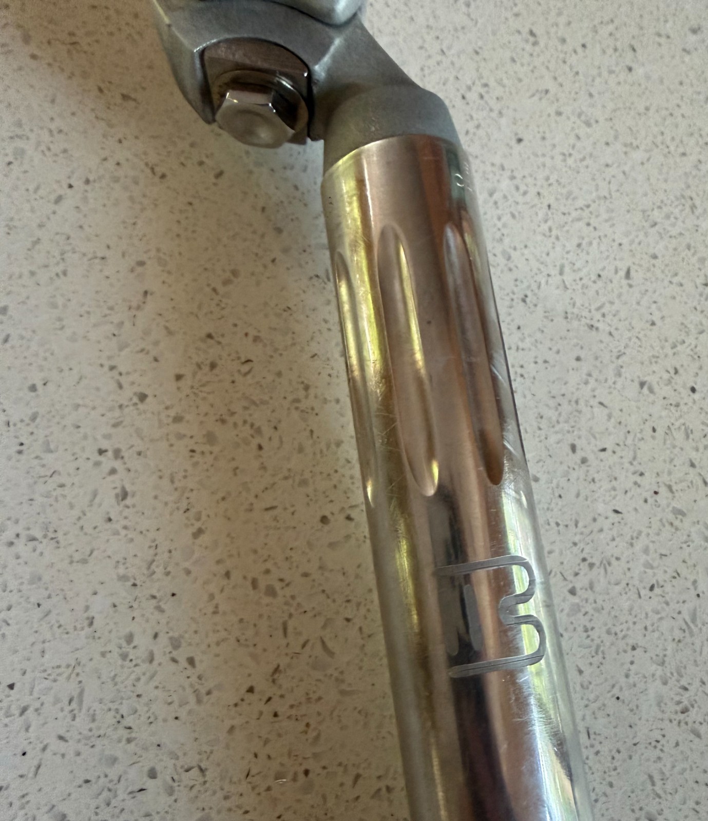 CAMPAGNOLO RECORD FLUTED SEAT POST W/BOTTECCHIA ENGRAVING 26.8 MM