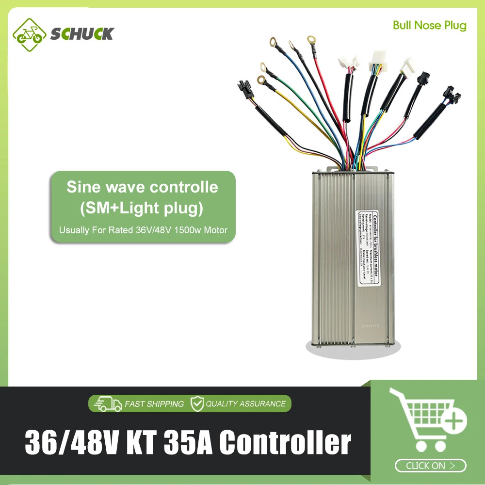 15A 17A 22A 25A 30A 35A 50A E-bike Square Sine Wave KT Controller 36V 48V 72V