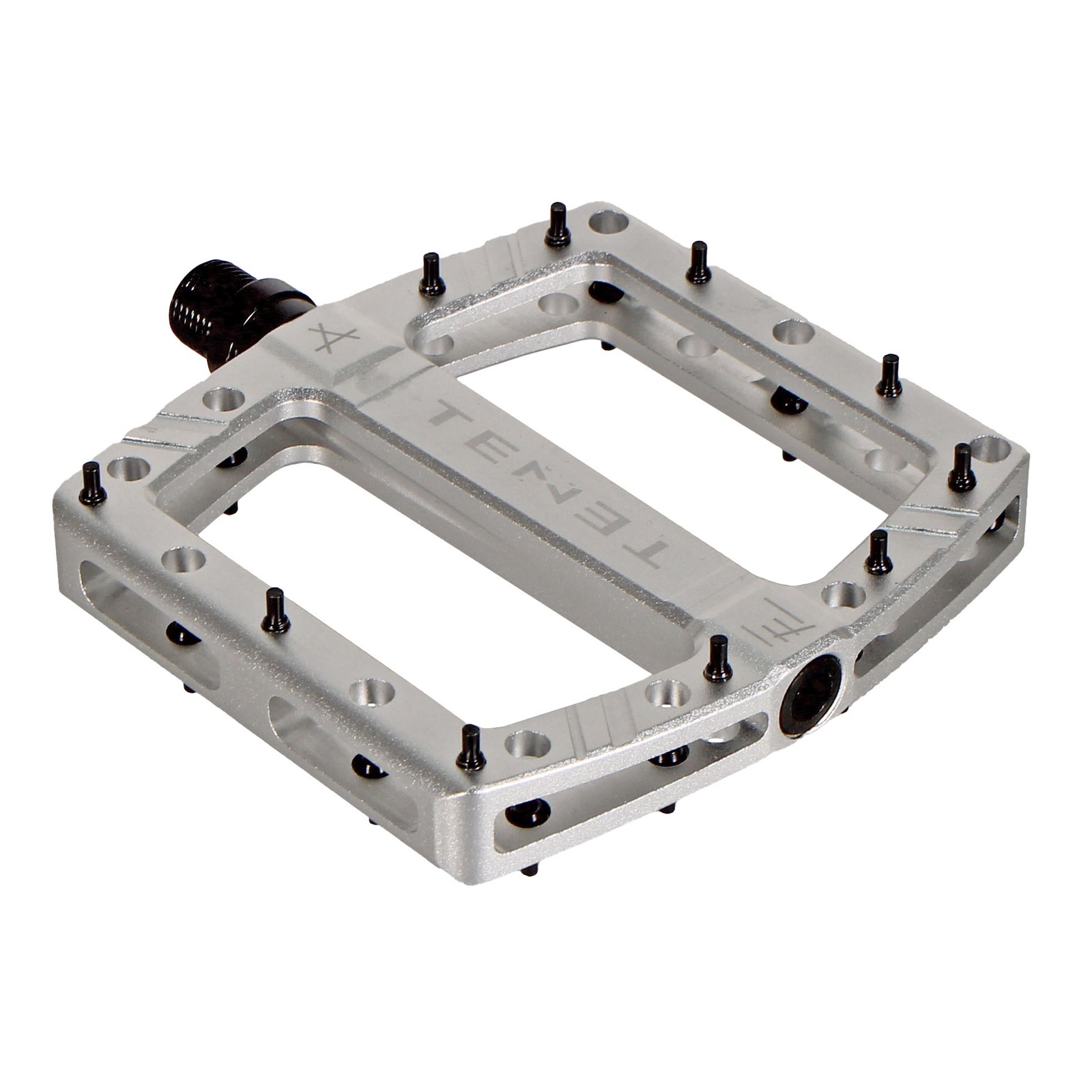 Tenet Occult V2 Silver Aluminum Pedals with Heat-Treated CrMo Spindle & Sealed