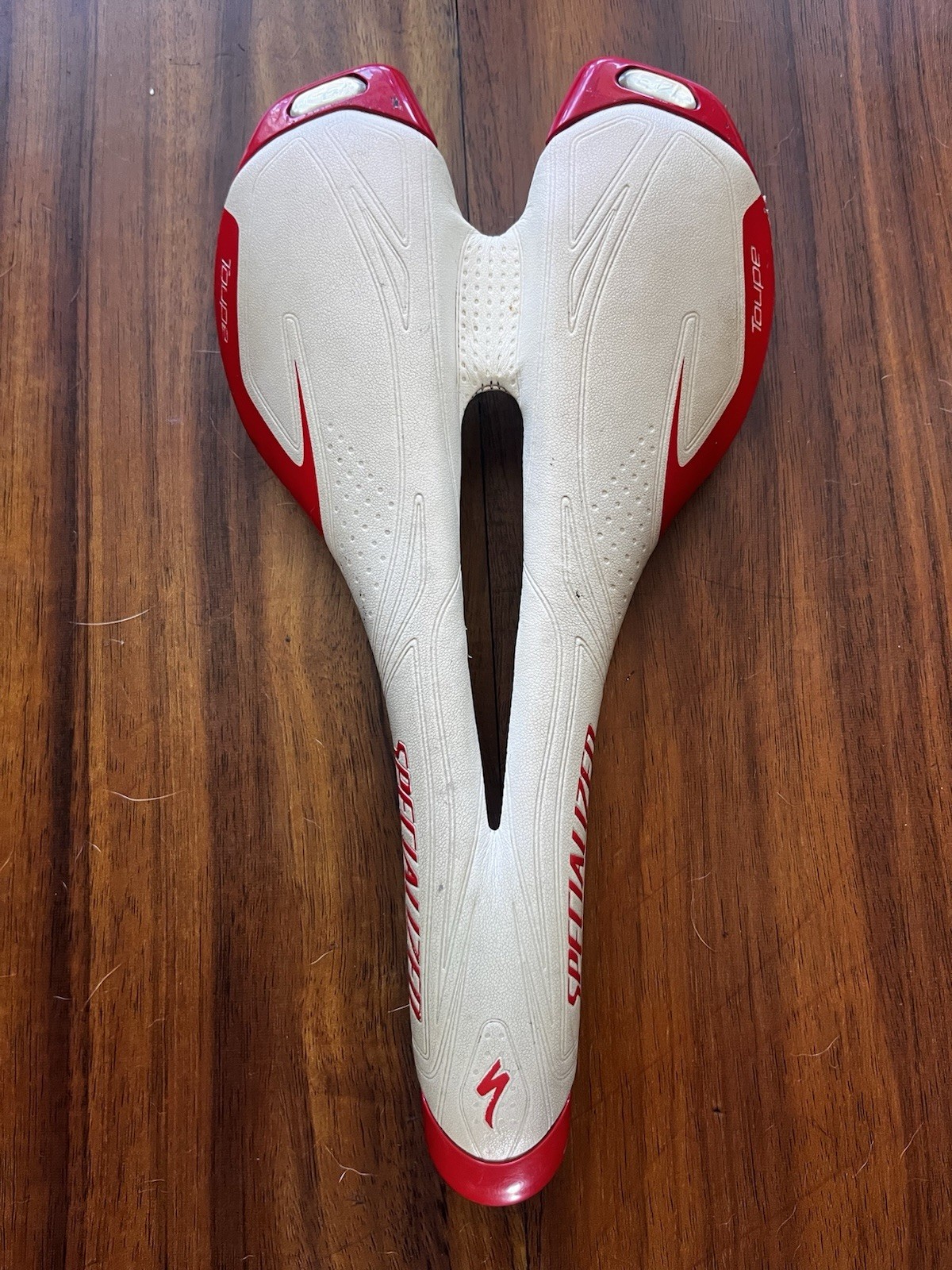 Specialized Toupe Saddle 143mm White and Red