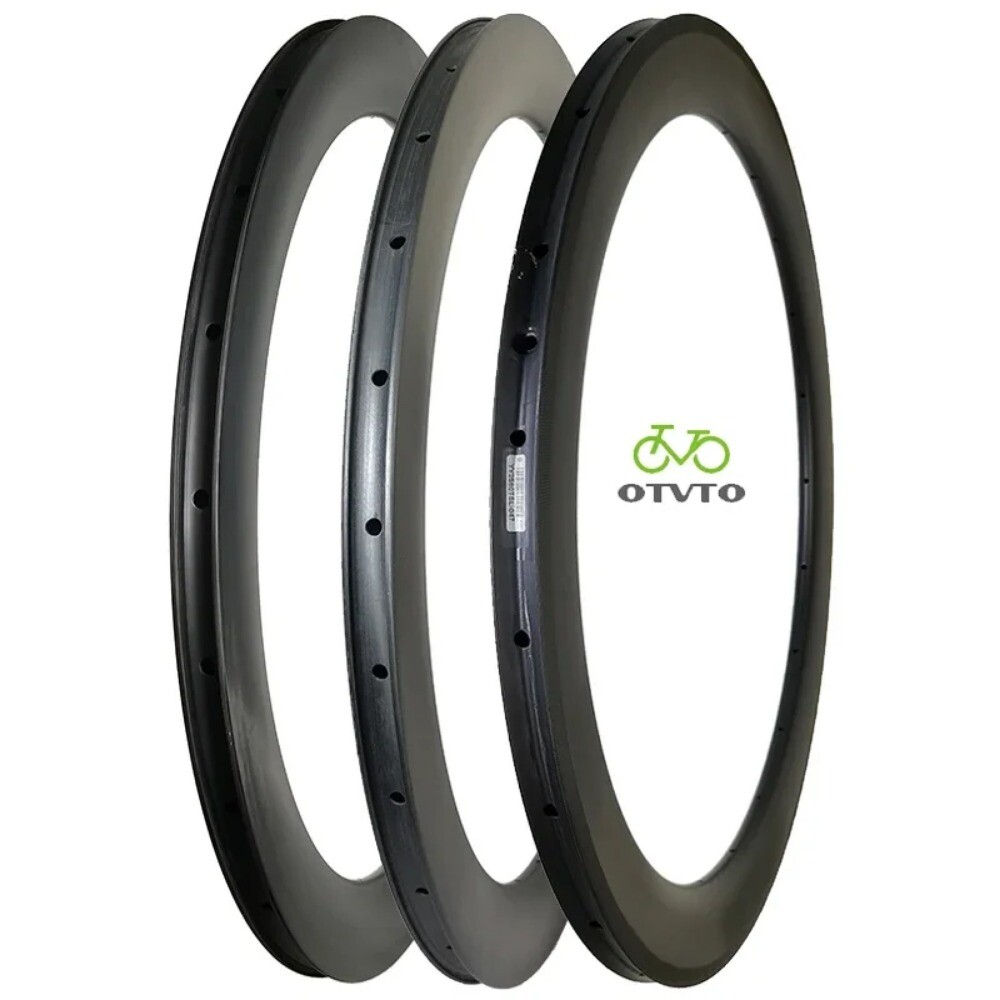 1 Pcs 700C Carbon Bike Rim 60mm Depth 25mm Wide Tubeless Clincher Tubular