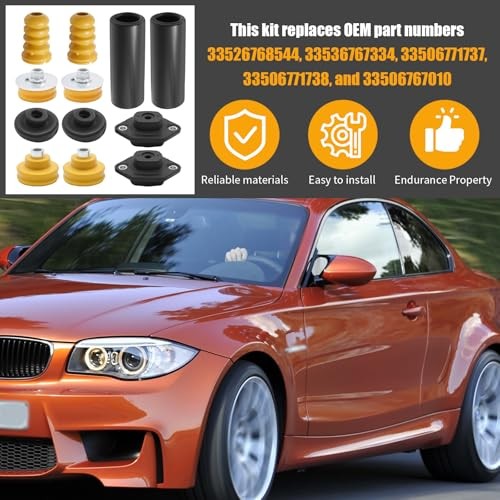Rear Shock Mount Kit, Replacement for BMW E82 E87 E88 E90 E92, Replaces