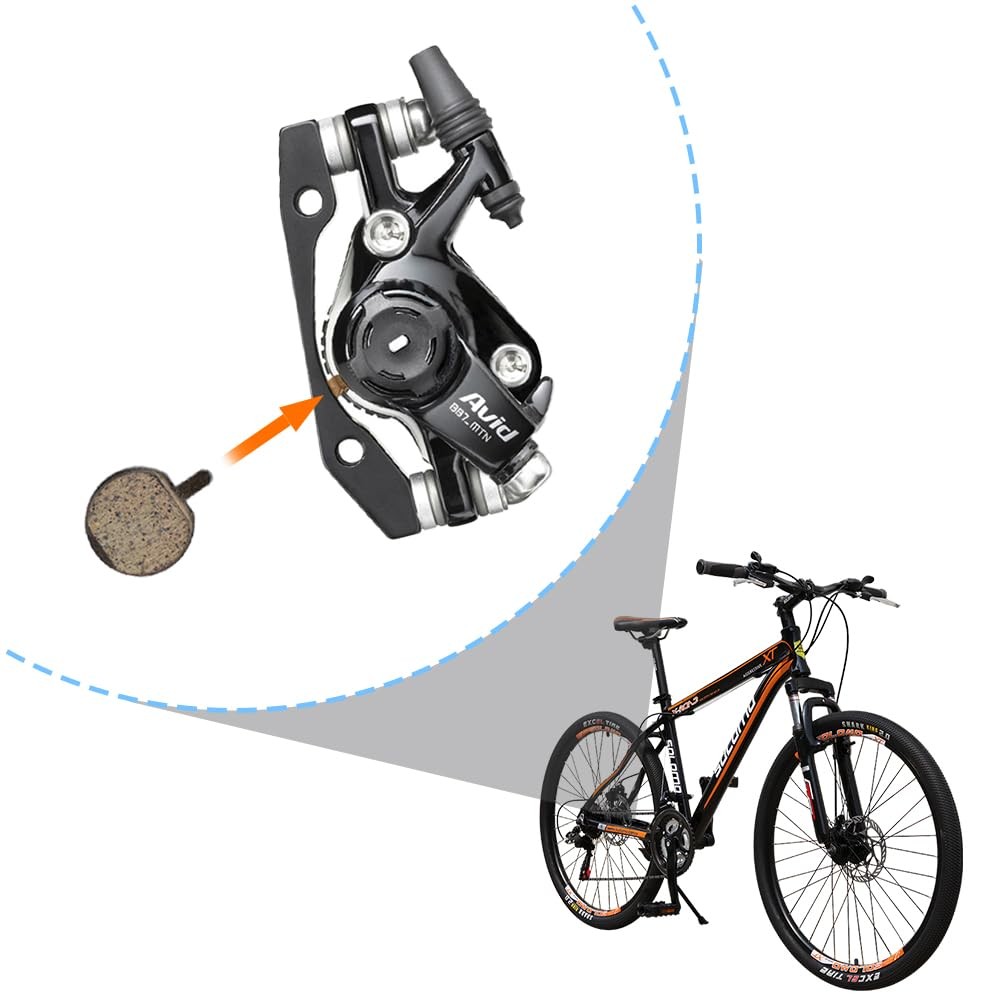 Bike Brake Pads, Semi Metal Resin Disc Pads, 5Pairs | Semi Metal Resin Disc