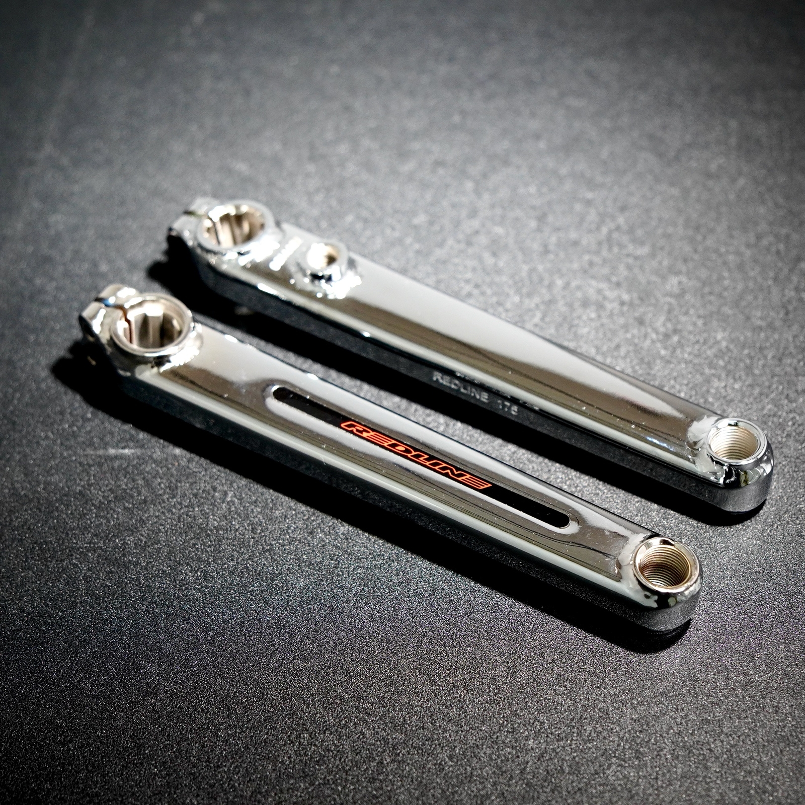 REDLINE FLIGHT BMX 3-piece Cranks Chrome Old School BMX 175 or 180mm Crank Arm