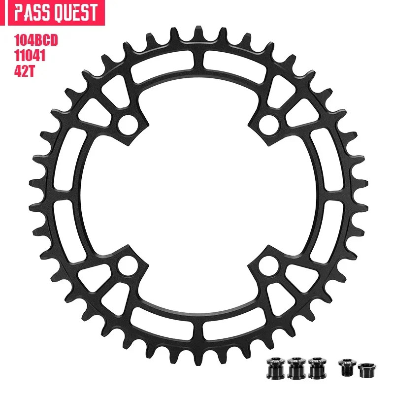 MTB Bicycle Round 104BCD Chainring 32T/34T/36T/38T/40T/42T/44T/46T/48T Plate