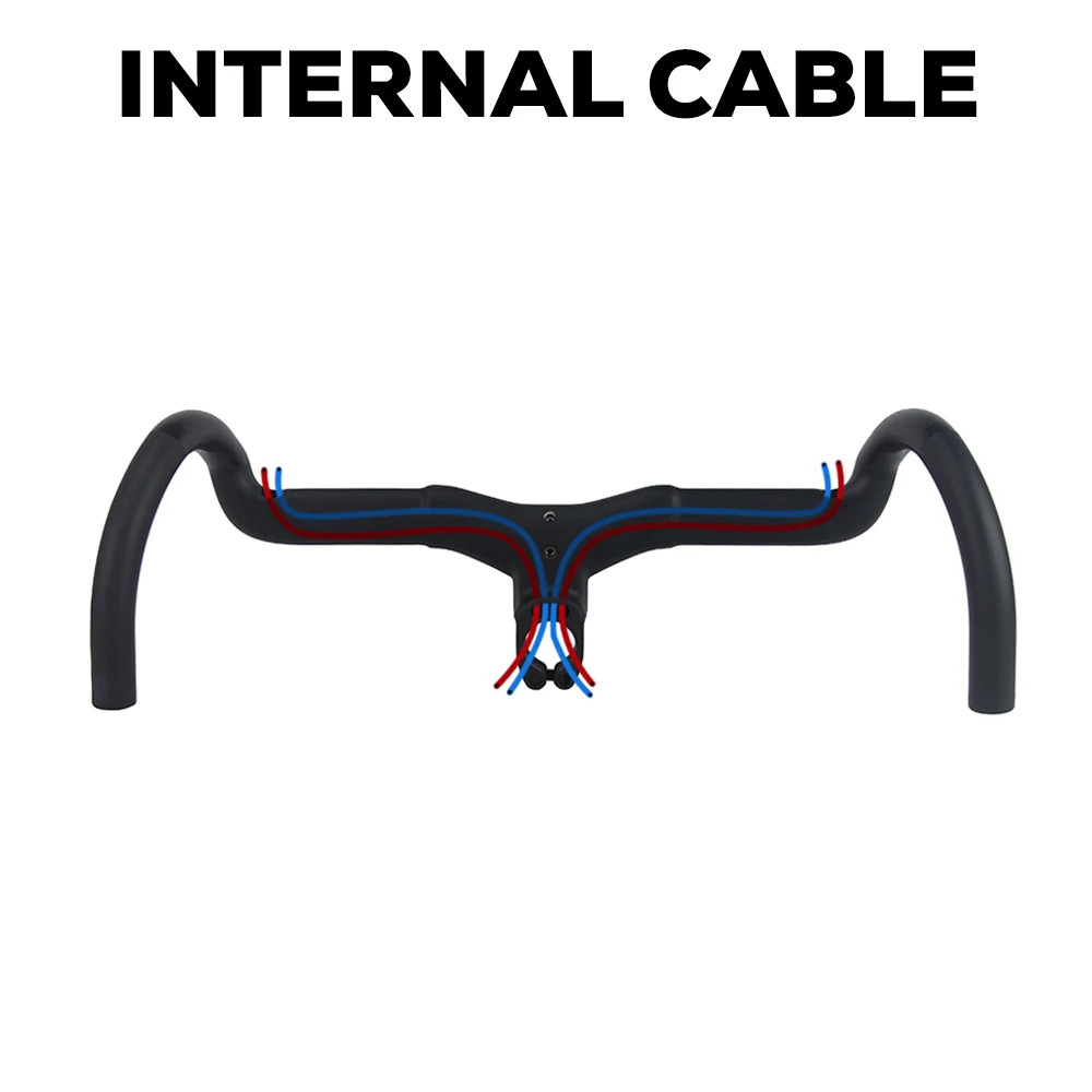 Syncros Internal Cable Routing Road Drop Bar Carbon Integrated Gravel with Mount
