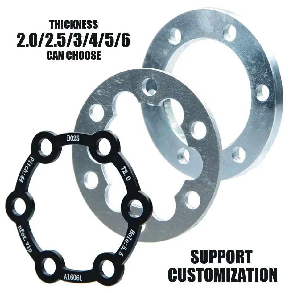 Electric Scooter Brake Disc 3 Gaskets Bicycle 6 Holes 2 Washers 4 Hub 5Mm Flower