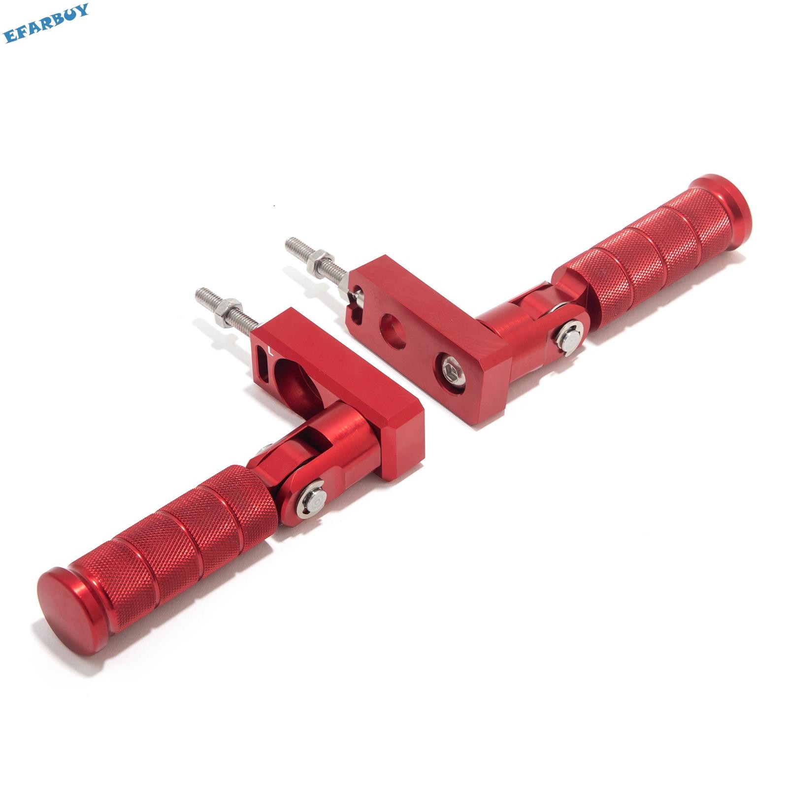Red Footrest Pedal Bracket Stunt Pegs For Sur-Ron Light Bee for Segway X160 X260