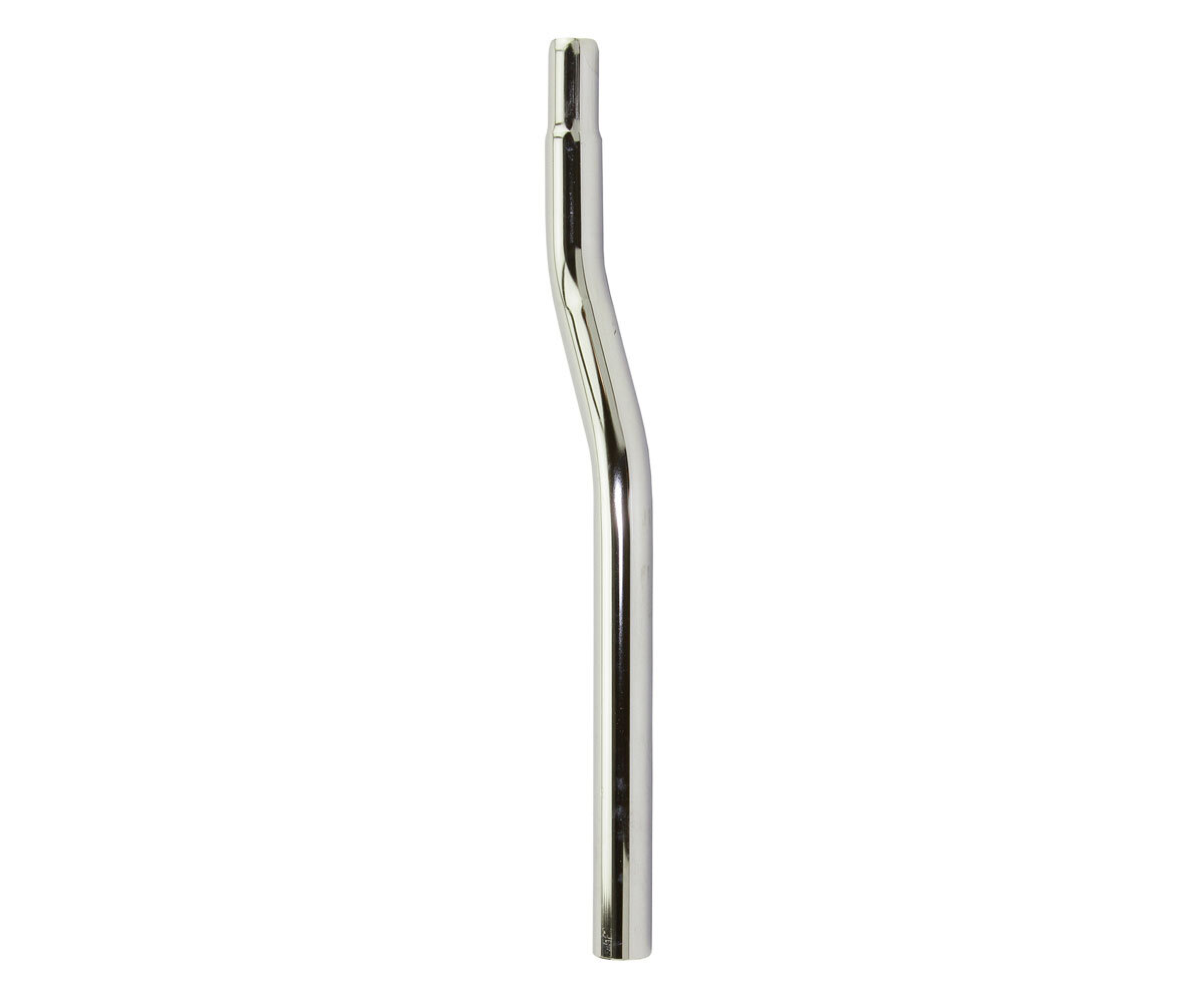 ORIGINAL! STEEL SEATPOST PILAR SNAKE 25.4 OUTER-DIAMETER 350MM LONG IN CHROME.