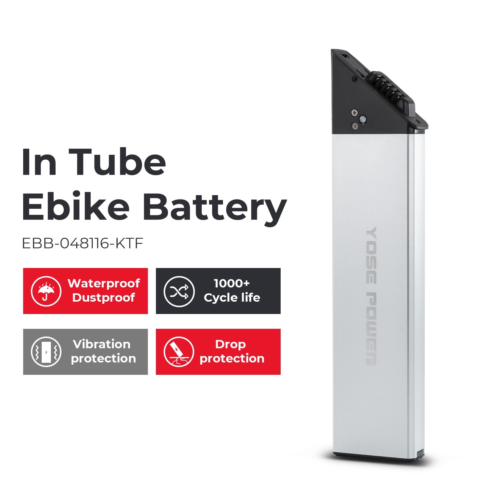 Lectric Ebike Battery 48V 11.6Ah for Lectric XP Step-Thru 1.0 2.0 Electric Bike