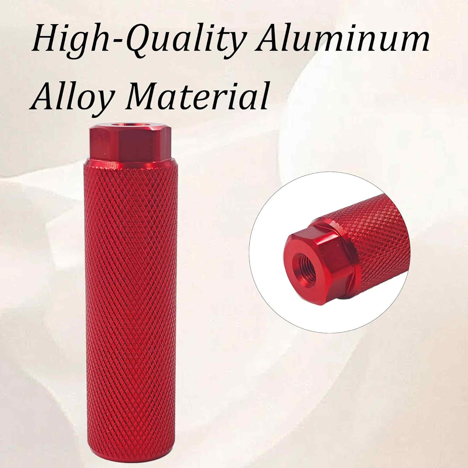 4Pcs Aluminum Alloy Anti-Slip Bicycle Foot Pegs for BMX Mountain Red