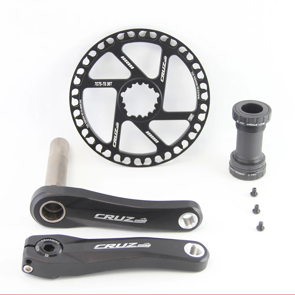 Kids Bicycle Cranksets 89/98/110/127/140/150mm Children MTB Crank Arms 25T-40T