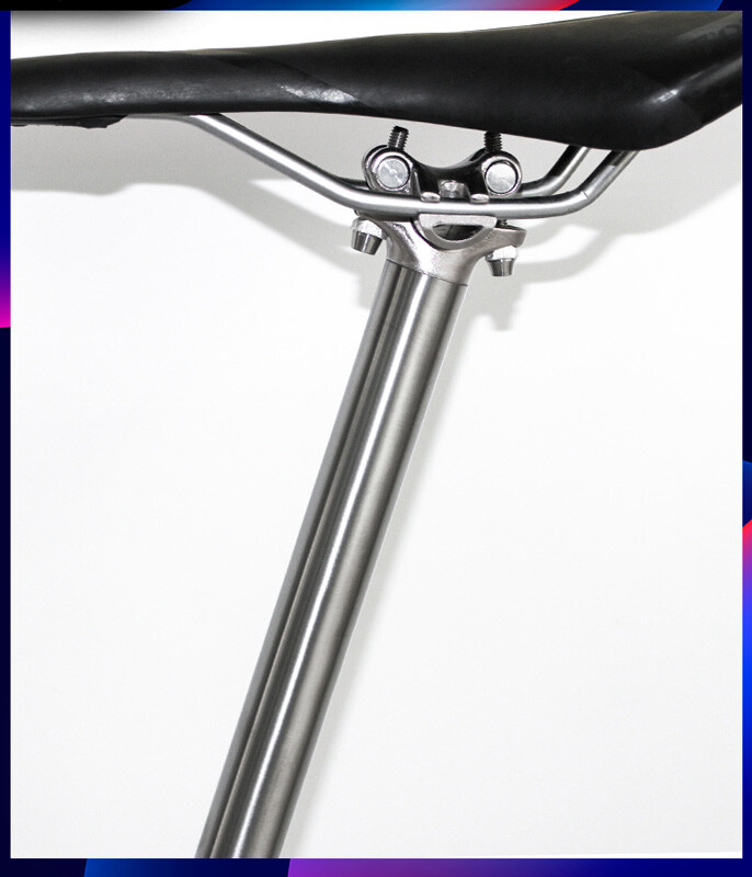 31.6/27.2/30.9/34.9mm Bicycle Bike Titanium Seat post aluminum head 350/400mm