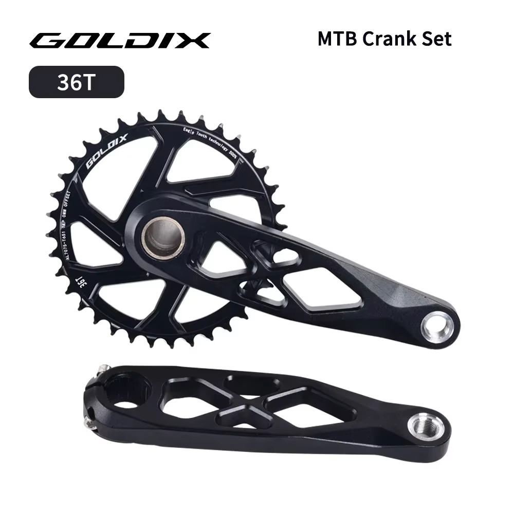 MTB Hollow Crankset BSA 24mm 165/170/175mm Direct Mount for Shimano SRAM