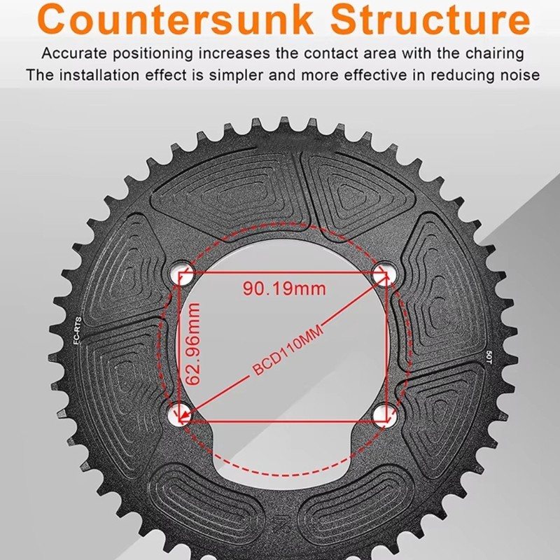 Aluminum Metal Round Narrow Wide Chainring for R7000 R8000 R9100 Bike Chainring