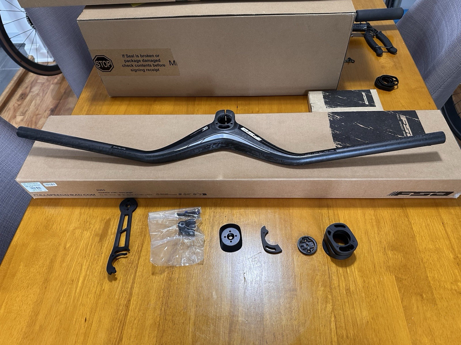 FSA KFX Integrated Carbon Handlebar Stem Combo 85mm x 760mm NEW