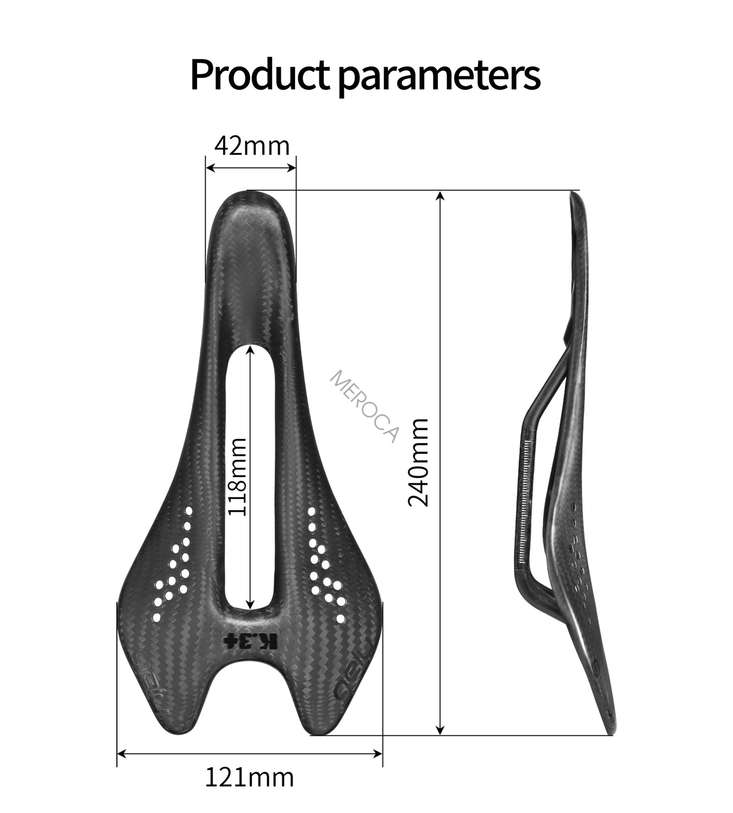 GELU Full Carbon Road Bike Saddle Bicycle Racing Seat Breathable ULTRALIGHT 55G
