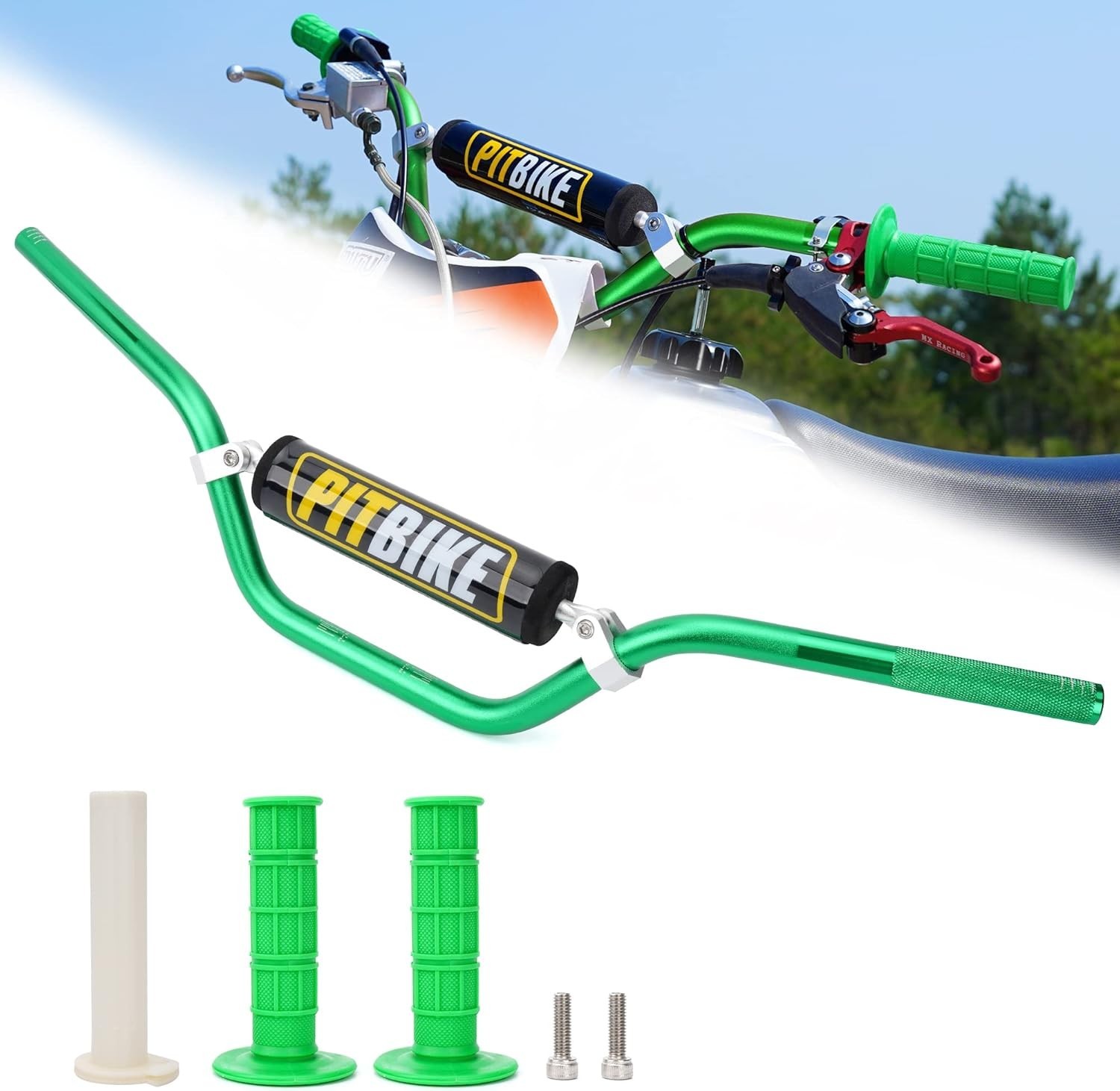 7/8″ Handlebar with Grips and Foam Pad – Compatible with Major Bike Models