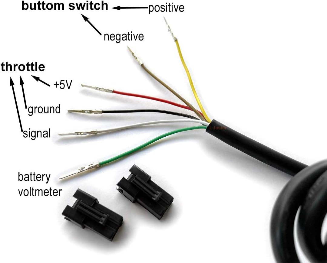 L-Faster Thumb Throttle for 24V/36V / 48V Bike with Power Indicator Wuxing Brand