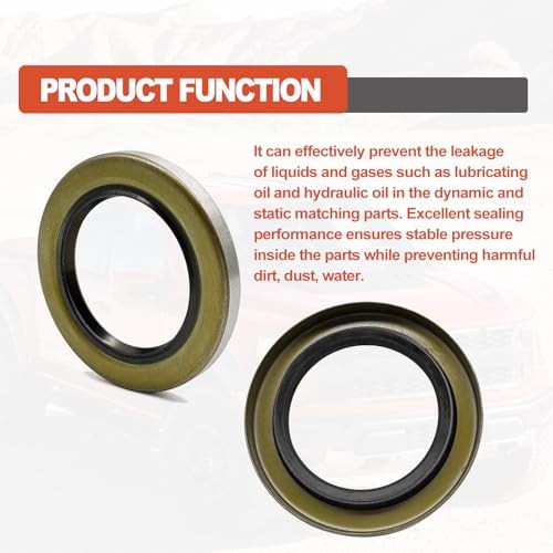 Stymart 2.25″ ID x 3.376″ OD Double Lip Grease Seal, Hub Wheel Grease Seal,