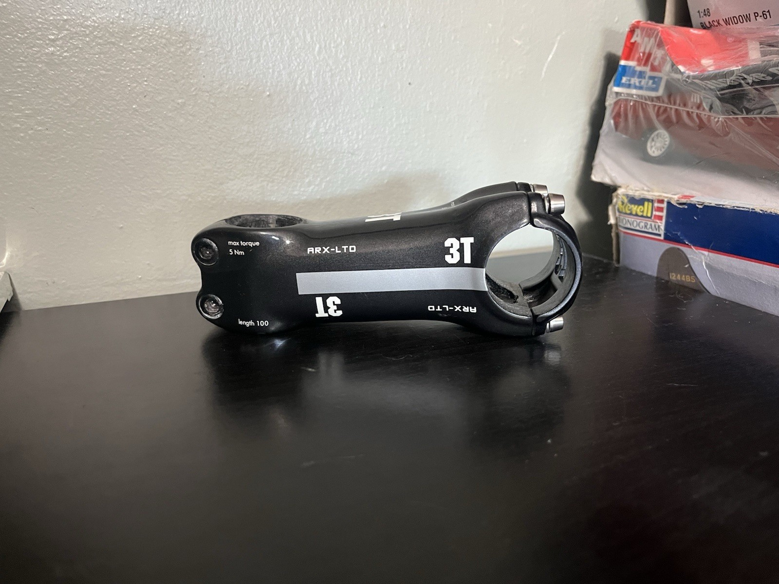 3T ARX-LTD Carbon Fiber Threadless Stem 100mm 31.8mm 1 1/8″ Black