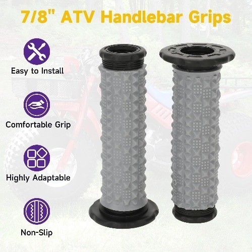 7/8″ 22mm ATV Handlebar Grips Replacement for 250 500 250 250 300EX 400EX 350 42